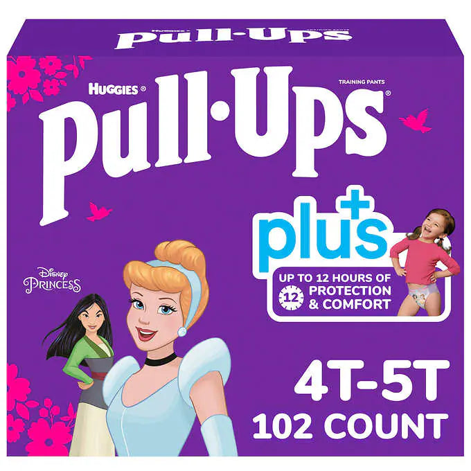 Huggies Pull-Ups Plus Training Pants For Girls