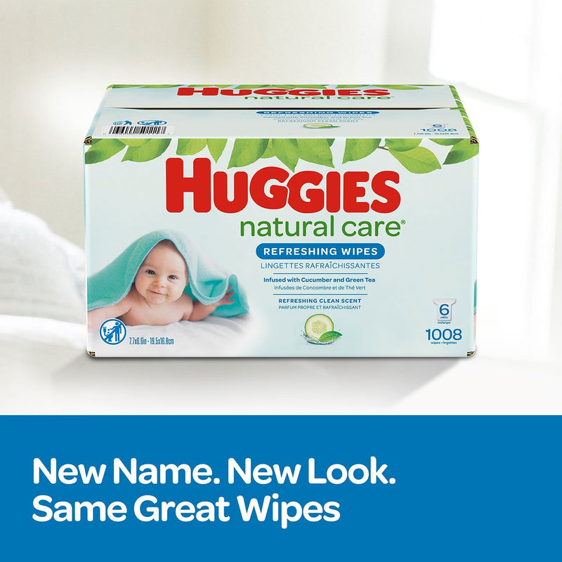 Huggies Natural Care Baby Wipe Refill, Refreshing Clean (17 flip-top pks., 1088 wipes)