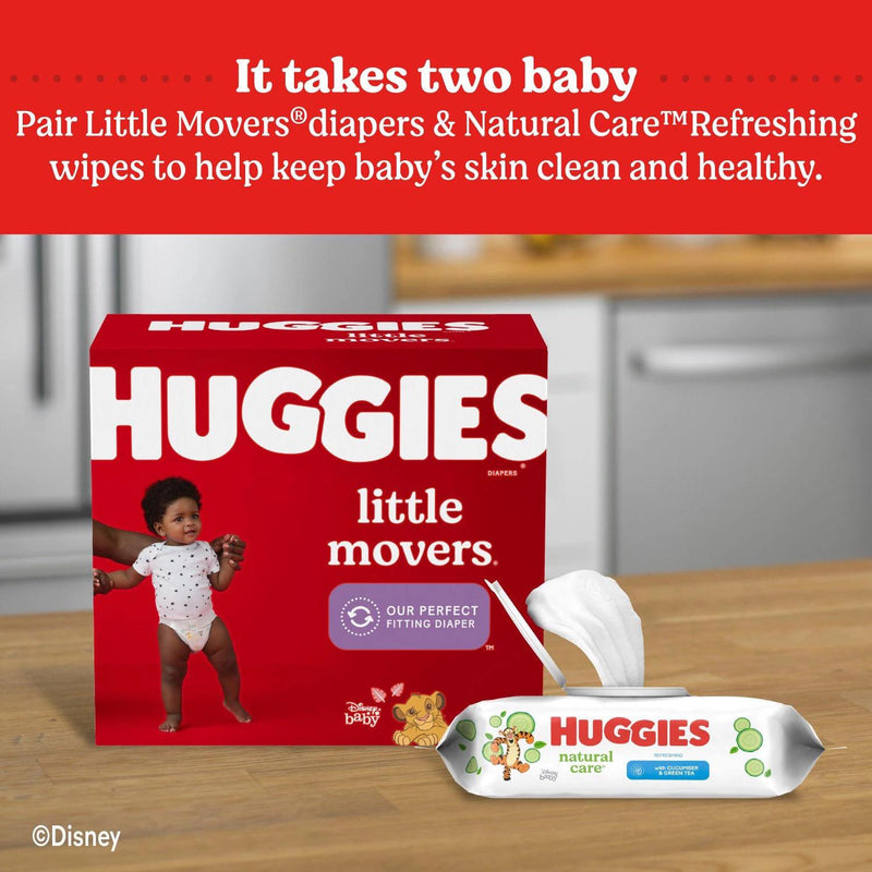 Huggies Natural Care Baby Wipe Refill, Refreshing Clean (17 flip-top pks., 1088 wipes)