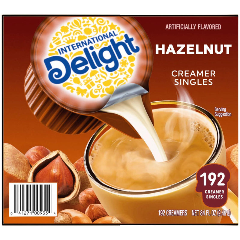 International Delight Hazelnut Coffee Creamer Singles (192 count)