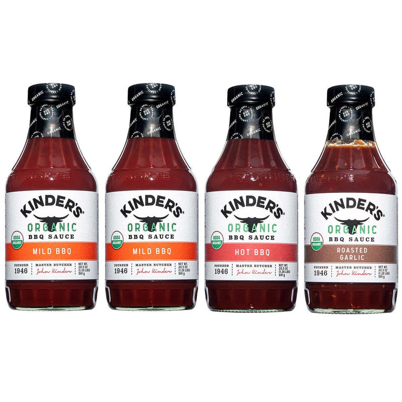 Kinder's Organic BBQ Sauce Variety 20.5 oz., 4-pack ) | Home Deliveries