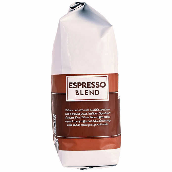 Kirkland Signature Espresso Blend Coffee, Dark Roast, Whole Bean, 2.5 lbs