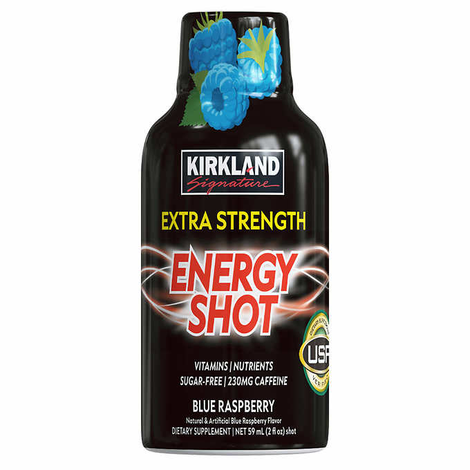 Kirkland Signature Extra Strength Energy Shot, 48 Bottles, 2 Ounces Each