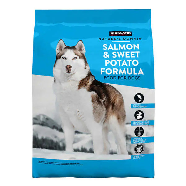 Kirkland Signature Nature's Domain Salmon & Sweet Potato Formula Dog Food, 35 lbs