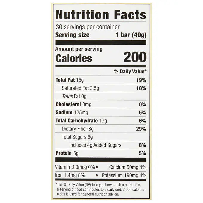 Kirkland Signature Nut Bars, 1.41 oz, 30-count