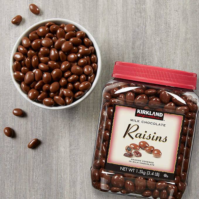 Kirkland Signature Raisins, Milk Chocolate, 3.4 lb