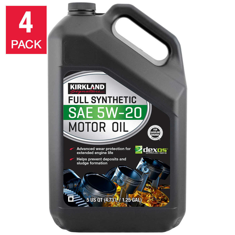 Kirkland Signature 5W-20 Full Synthetic Motor Oil 5-quart, 4-pack ) | Home Deliveries