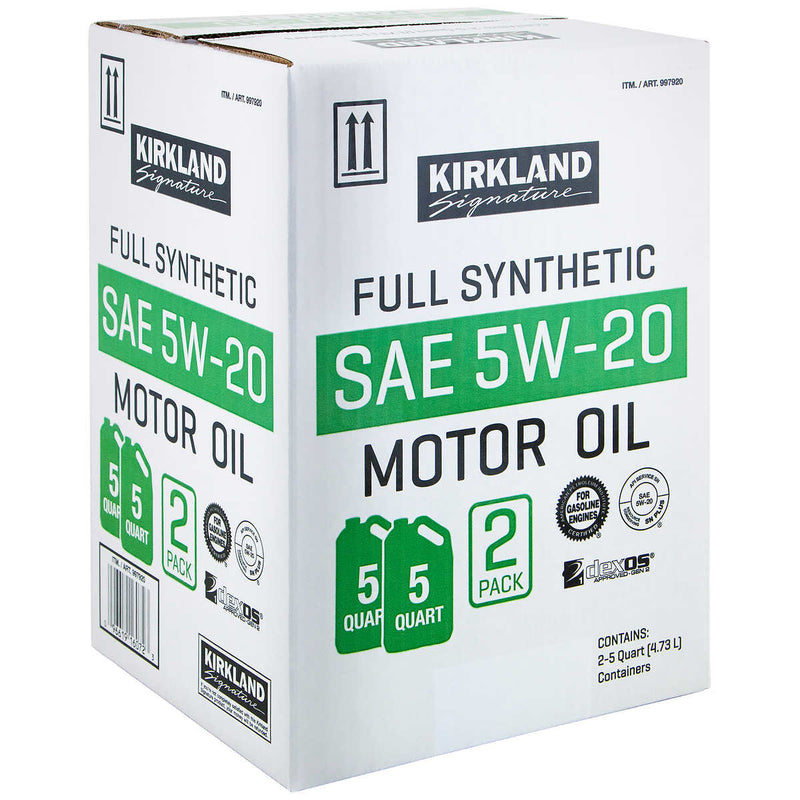 Kirkland Signature 5W-20 Full Synthetic Motor Oil 5-quart, 4-pack ) | Home Deliveries