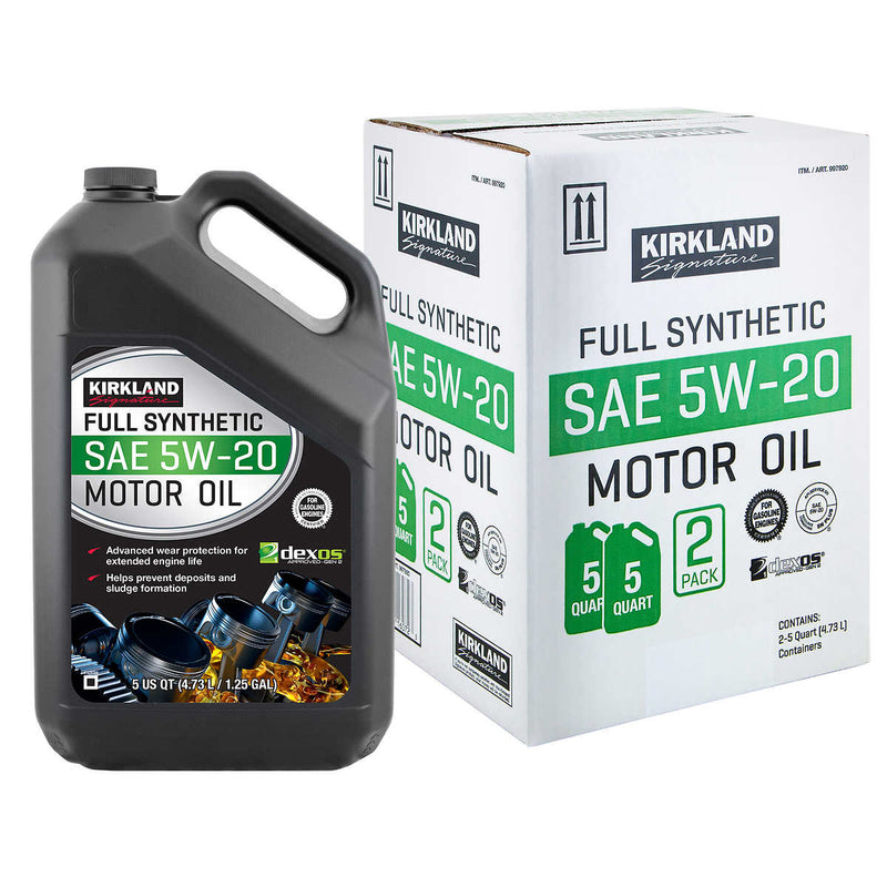 Kirkland Signature 5W-20 Full Synthetic Motor Oil 5-quart, 4-pack ) | Home Deliveries