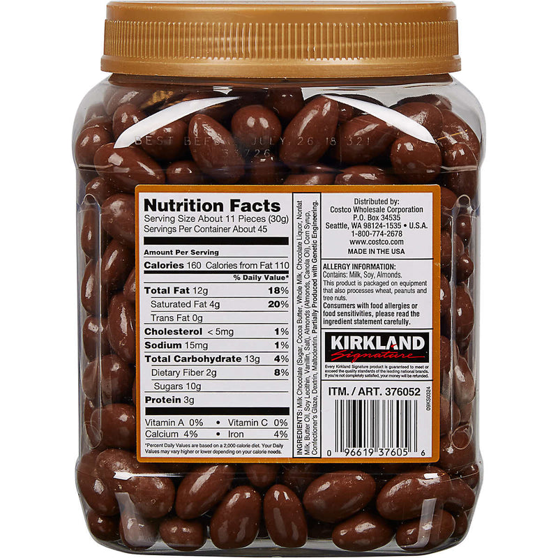 Kirkland Signature Almonds, Milk Chocolate, 3 lb ) | Home Deliveries