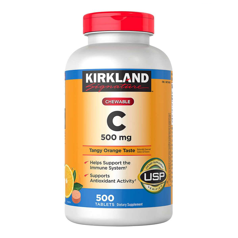 Kirkland Signature Chewable Vitamin C 500 mg., 500 Tablets