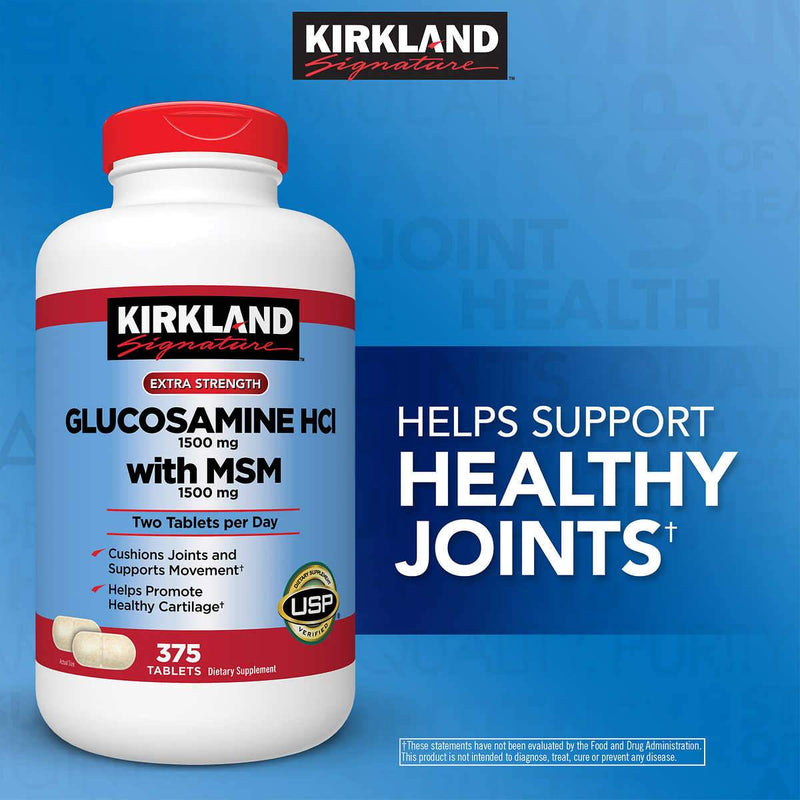 Kirkland Signature Glucosamine with MSM, 375 Tablets