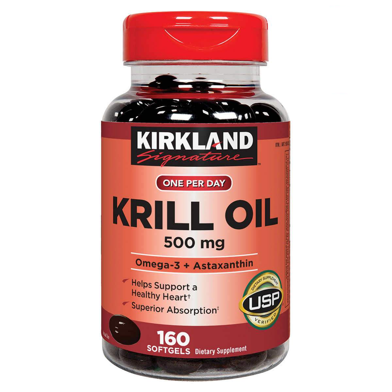 Kirkland Signature Krill Oil 500 mg., 160 Softgels