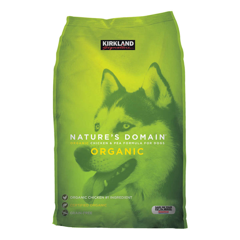 Kirkland Signature Nature's Domain Organic Chicken and Pea Dog Food 30 lb. ) | Home Deliveries