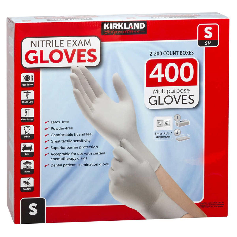 Kirkland Signature Nitrile Exam Gloves, 400-count ) | Home Deliveries