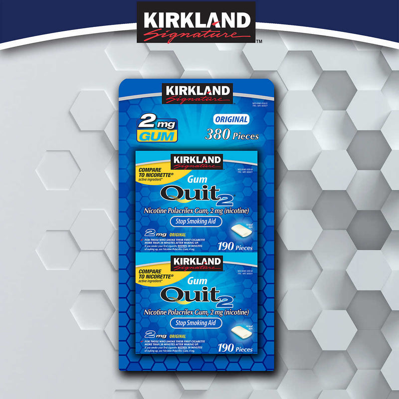 Kirkland Signature Quit Gum 2 mg. or 4 mg., 380 Pieces ) | Home Deliveries