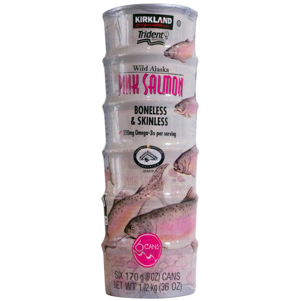 Kirkland Signature Wild Alaskan Pink Salmon, 6 oz, 6-count ) | Home Deliveries