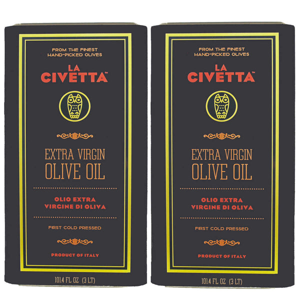 La Civetta Italian Extra Virgin Olive Oil 3L, Tins, 2-pack ) | Home Deliveries