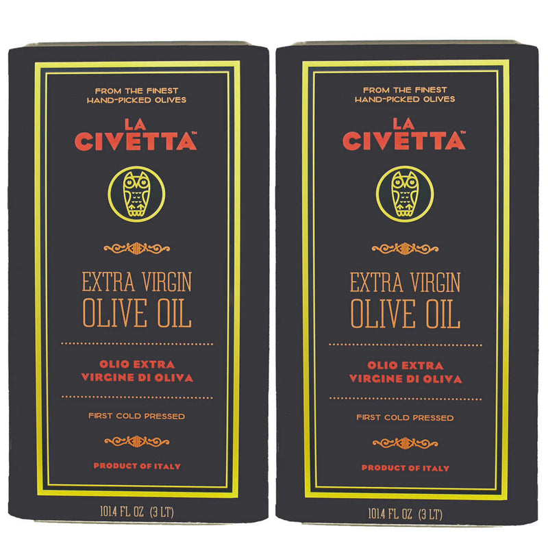 La Civetta Italian Extra Virgin Olive Oil 3L, Tins, 2-pack ) | Home Deliveries