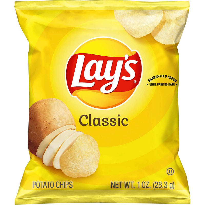 Lay's Potato Chips, Classic, 1 oz, 50-count