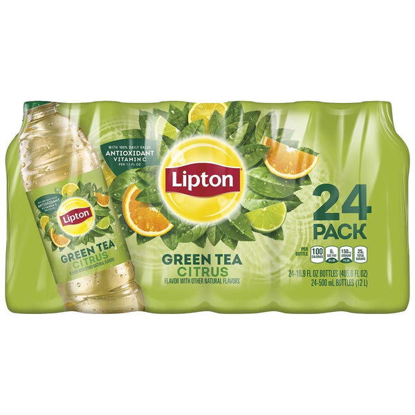 Lipton Green Tea Citrus Iced Tea (16.9 fl. oz. bottles, 24 pk.)