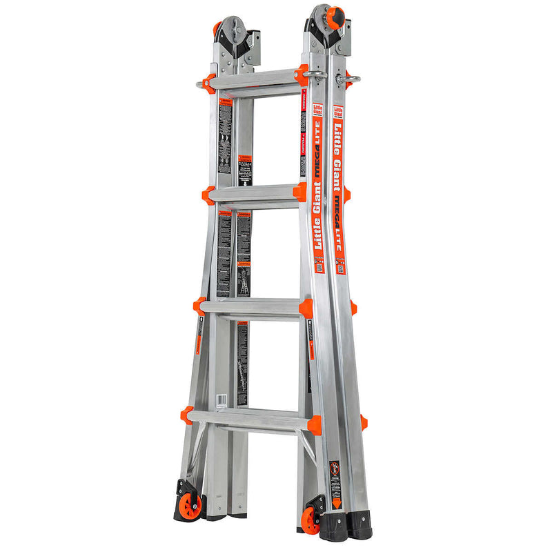 Little Giant MegaLite 17 Ladder with Tip and Glide Wheels ) | Home Deliveries