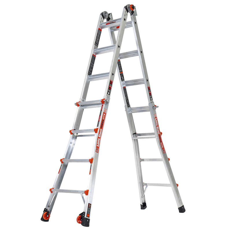 Little Giant MegaLite 17 Ladder with Tip and Glide Wheels ) | Home Deliveries