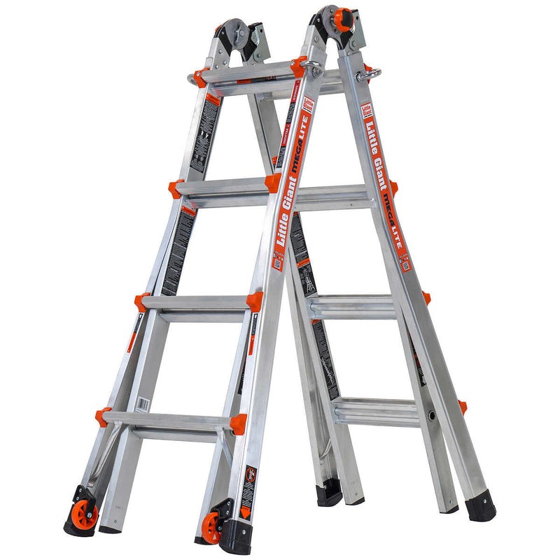 Little Giant MegaLite 17 Ladder with Tip and Glide Wheels ) | Home Deliveries