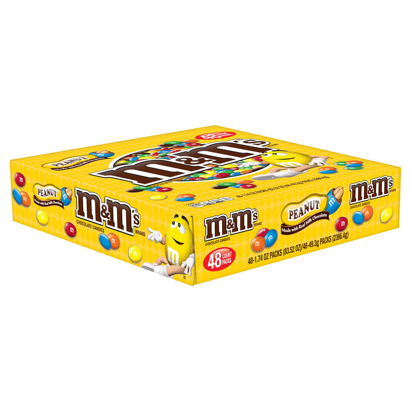 M&M's Chocolate Candy, Peanut, Full Size, 1.74 oz, 48-count ) | Home Deliveries