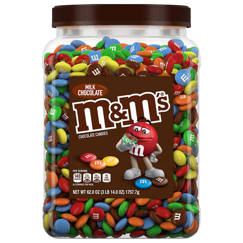 M&M's Milk Chocolate Candy, 62 oz Jar ) | Home Deliveries