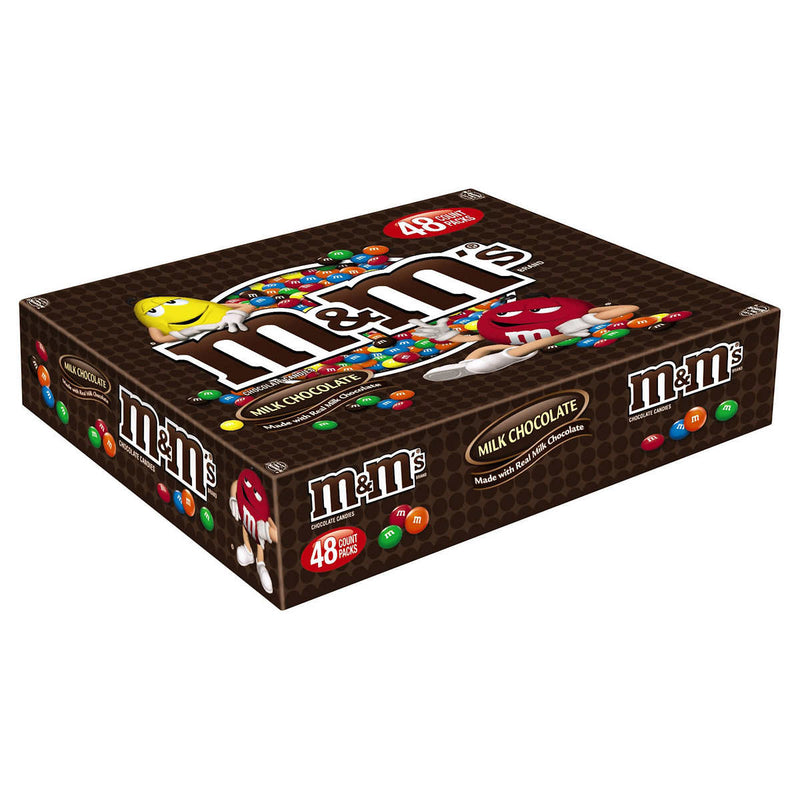 M&M's Milk Chocolate Candy, Full Size, 1.69 oz, 48-count ) | Home Deliveries