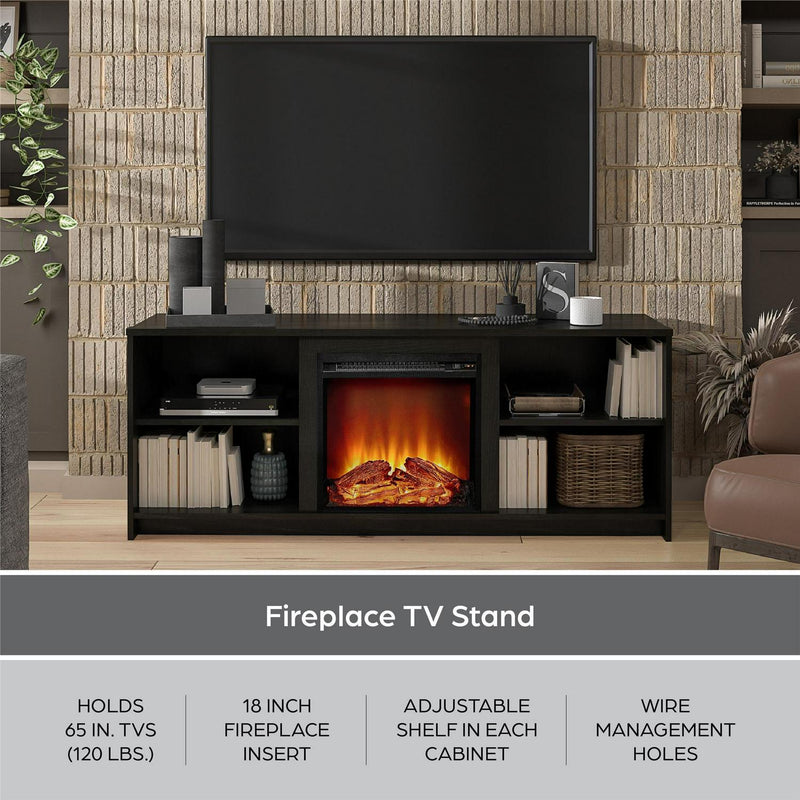 Mainstays Fireplace TV Stand for TVs up to 65