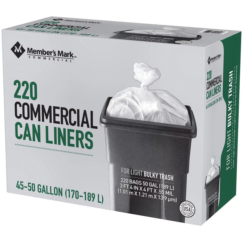 Member's Mark 45-50 Gallon Commercial Trash Bags (220 ct.)