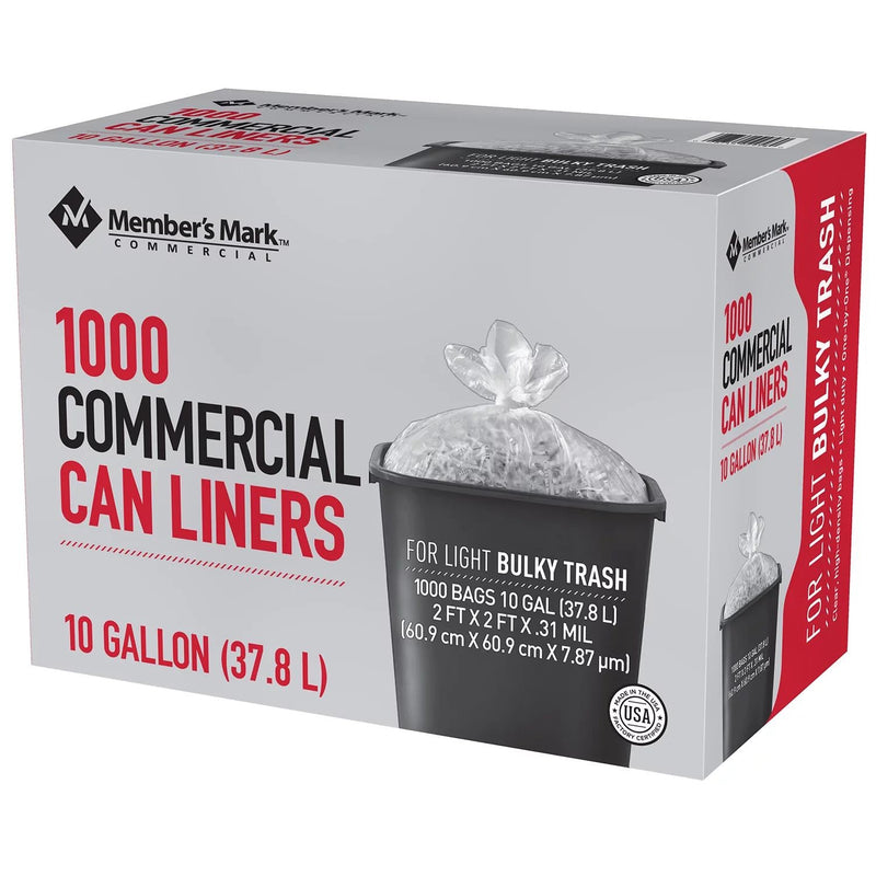 Member's Mark 7-10 Gallon Commercial Trash Bags (1000 ct.)