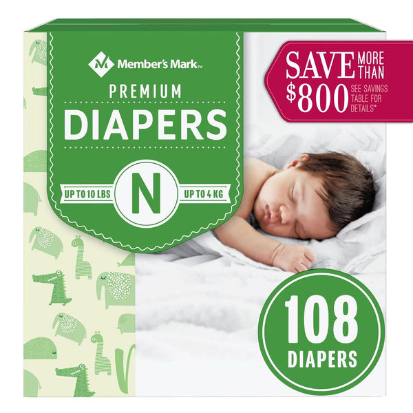 Member's Mark Premium Baby Diapers (Choose Your Size)