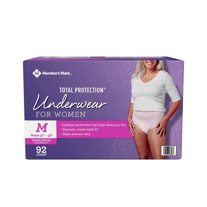 Member's Mark Total Protection Incontinence Underwear for Women (Choose Your Size)