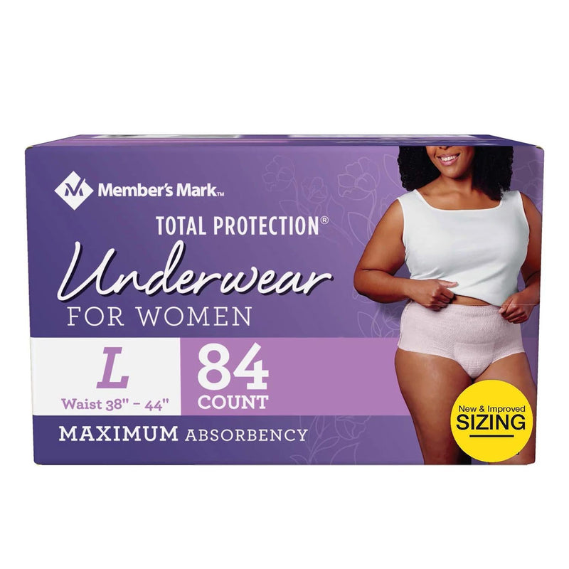 Member's Mark Total Protection Incontinence Underwear for Women (Choose Your Size)