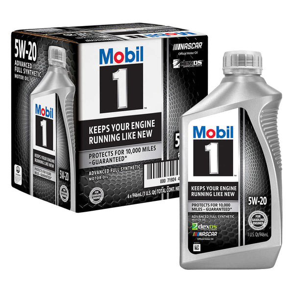 Mobil 1 Advanced Full Synthetic Motor Oil 5W-20, 1- Quart/6-Pack ) | Home Deliveries