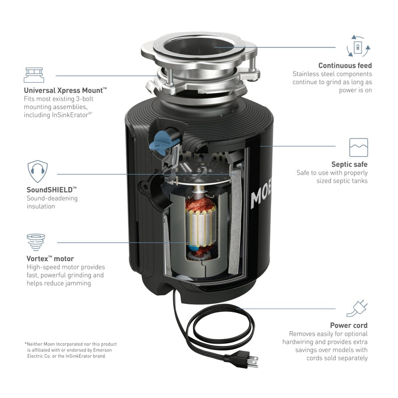 Moen Host Series Garbage Disposal