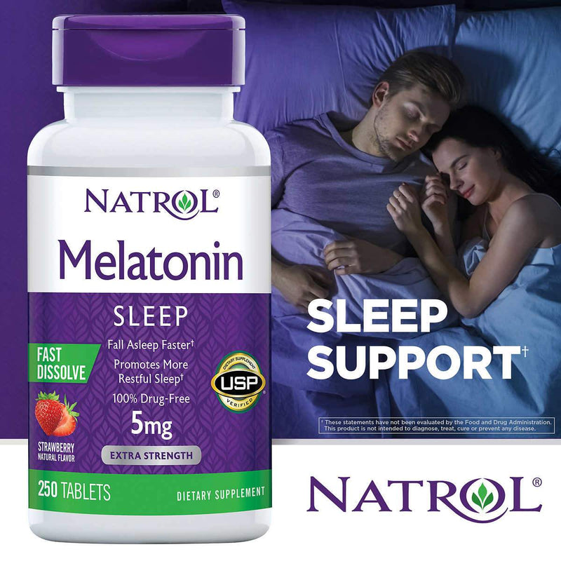 Natrol Melatonin 5 mg. Fast Dissolve Tablets, 250 Tablets