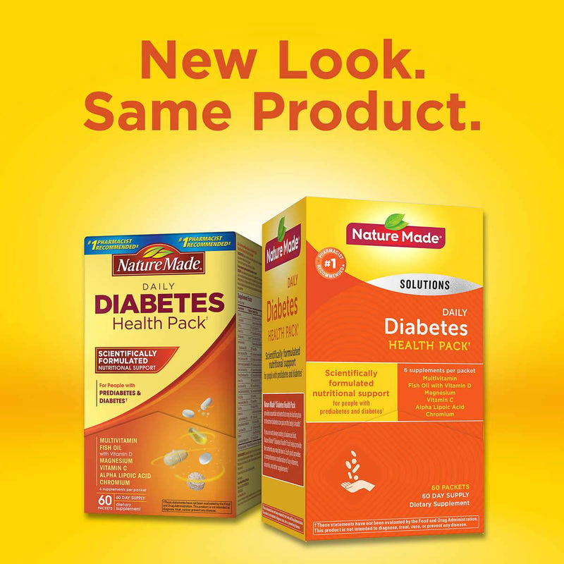 Nature Made Diabetes Health Pack, 60 Packets