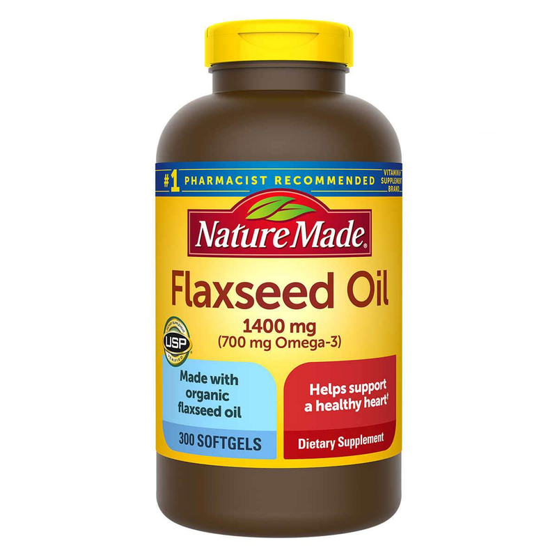 Nature Made Flaxseed Oil 1400 mg., 300 Softgels