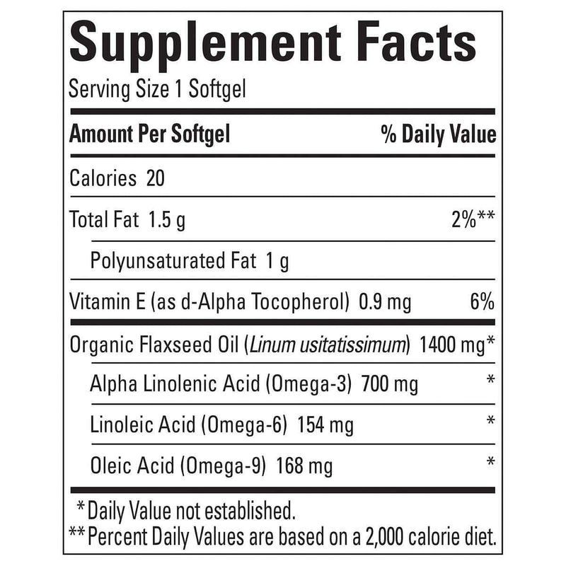 Nature Made Flaxseed Oil 1400 mg., 300 Softgels