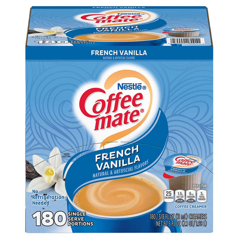 Nestlé Coffee-Mate Liquid Creamer, French Vanilla, 180-count ) | Home Deliveries