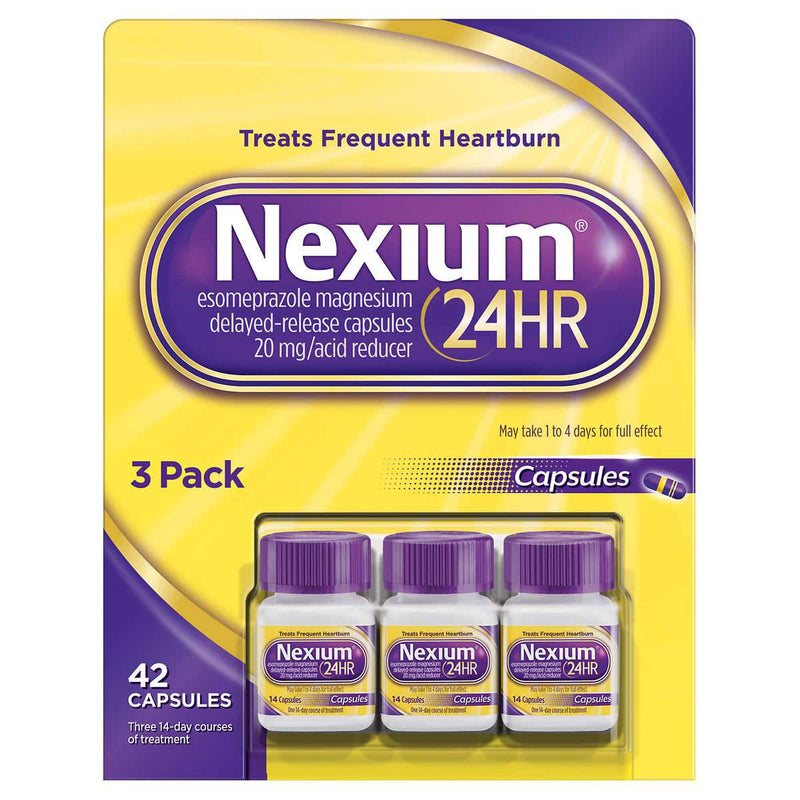 Nexium 24HR Acid Reducer 20mg., 42 Capsules - Home Deliveries