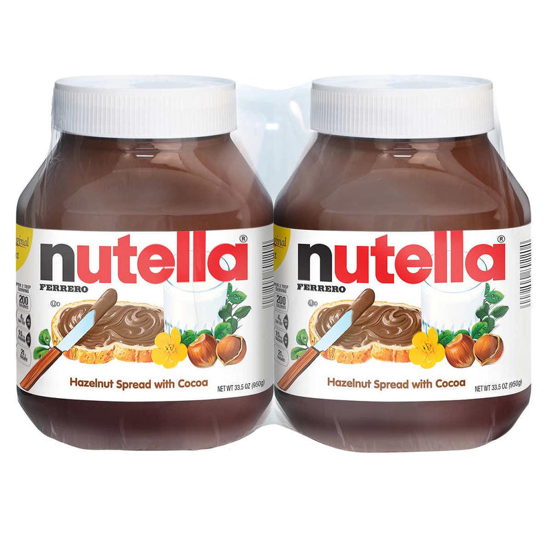 Nutella Hazelnut Spread with Cocoa, 33.5 oz, 2-count