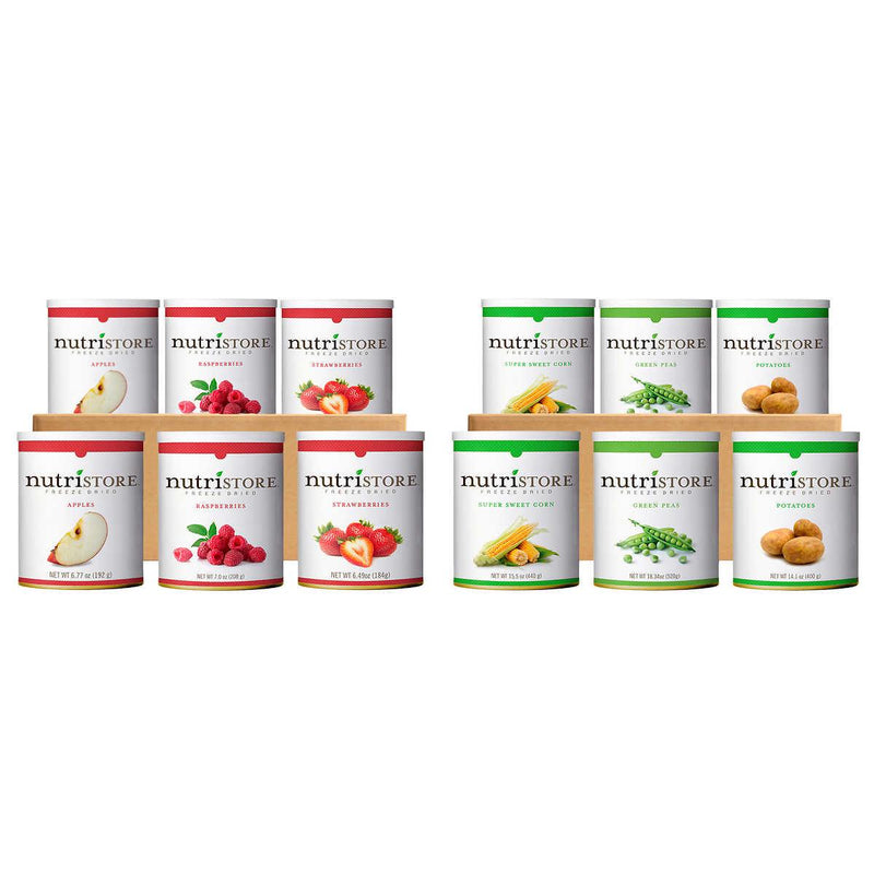 Nutristore Freeze Dried Fruit and Veggie Variety