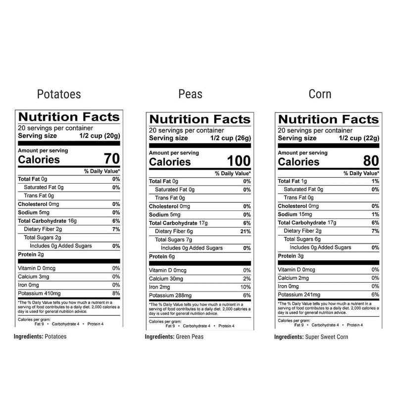 Nutristore Freeze Dried Fruit and Veggie Variety