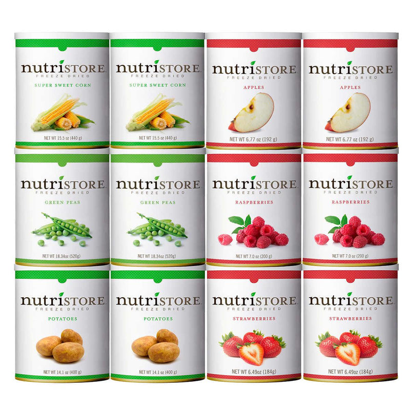 Nutristore Freeze Dried Fruit and Veggie Variety