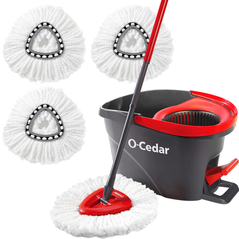 O-Cedar EasyWring Spin Mop and Bucket System with 3 Refills ) | Home Deliveries